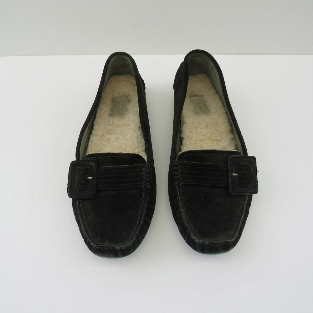 Ugg Retreat Black Suede Driving Loafers - Picture 16 of 16